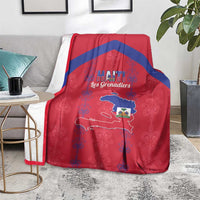 Haiti Football Blanket Les Grenadiers Veve Vodou Red - Wonder Print Shop