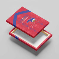 Haiti Football Canvas Wall Art Les Grenadiers Veve Vodou Red - Wonder Print Shop