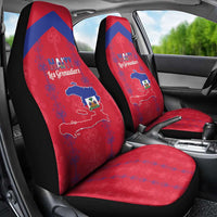 Haiti Football Car Seat Cover Les Grenadiers Veve Vodou Red - Wonder Print Shop