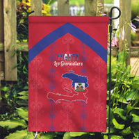 Haiti Football Garden Flag Les Grenadiers Veve Vodou Red - Wonder Print Shop