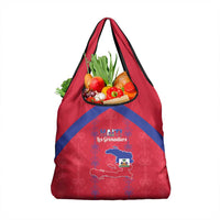 Haiti Football Grocery Bag Les Grenadiers Veve Vodou Red - Wonder Print Shop