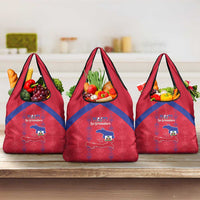 Haiti Football Grocery Bag Les Grenadiers Veve Vodou Red - Wonder Print Shop
