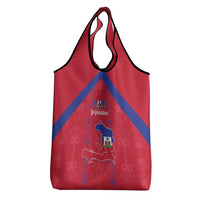 Haiti Football Grocery Bag Les Grenadiers Veve Vodou Red - Wonder Print Shop