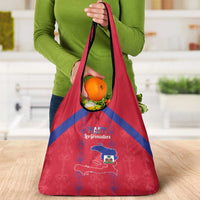 Haiti Football Grocery Bag Les Grenadiers Veve Vodou Red - Wonder Print Shop