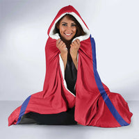 Haiti Football Hooded Blanket Les Grenadiers Veve Vodou Red - Wonder Print Shop