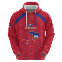 Custom Haiti Football Hoodie Les Grenadiers Veve Vodou Red - Wonder Print Shop