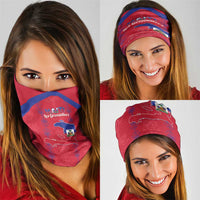 Haiti Football Neck Gaiter Les Grenadiers Veve Vodou Red - Wonder Print Shop