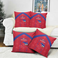 Haiti Football Pillow Cover Les Grenadiers Veve Vodou Red - Wonder Print Shop