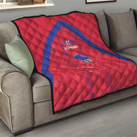Haiti Football Quilt Les Grenadiers Veve Vodou Red - Wonder Print Shop