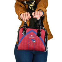 Haiti Football Shoulder Handbag Les Grenadiers Veve Vodou Red - Wonder Print Shop