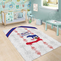 Haiti Football Area Rug Les Grenadiers Veve Vodou White - Wonder Print Shop