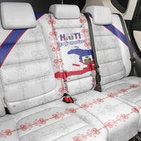 Haiti Football Back Car Seat Cover Les Grenadiers Veve Vodou White - Wonder Print Shop