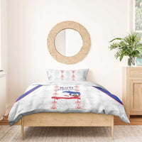 Haiti Football Bedding Set Les Grenadiers Veve Vodou White - Wonder Print Shop