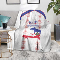 Haiti Football Blanket Les Grenadiers Veve Vodou White - Wonder Print Shop