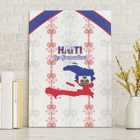 Haiti Football Canvas Wall Art Les Grenadiers Veve Vodou White - Wonder Print Shop