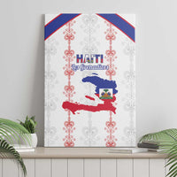 Haiti Football Canvas Wall Art Les Grenadiers Veve Vodou White - Wonder Print Shop
