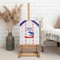 Haiti Football Canvas Wall Art Les Grenadiers Veve Vodou White - Wonder Print Shop