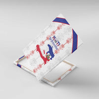 Haiti Football Canvas Wall Art Les Grenadiers Veve Vodou White - Wonder Print Shop