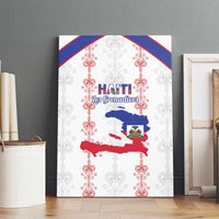 Haiti Football Canvas Wall Art Les Grenadiers Veve Vodou White - Wonder Print Shop