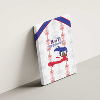 Haiti Football Canvas Wall Art Les Grenadiers Veve Vodou White - Wonder Print Shop