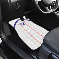 Custom Haiti Football Car Mats Les Grenadiers Veve Vodou White - Wonder Print Shop