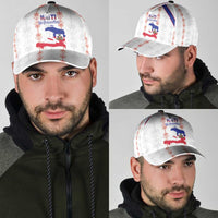 Haiti Football Classic Cap Les Grenadiers Veve Vodou White - Wonder Print Shop