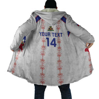 Custom Haiti Football Cloak Les Grenadiers Veve Vodou White - Wonder Print Shop