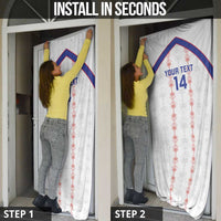 Custom Haiti Football Door Cover Les Grenadiers Veve Vodou White - Wonder Print Shop