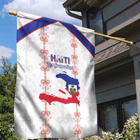 Haiti Football Garden Flag Les Grenadiers Veve Vodou White - Wonder Print Shop