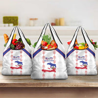 Haiti Football Grocery Bag Les Grenadiers Veve Vodou White - Wonder Print Shop