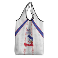 Haiti Football Grocery Bag Les Grenadiers Veve Vodou White - Wonder Print Shop