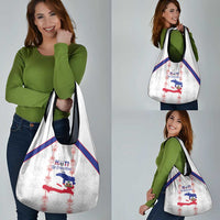Haiti Football Grocery Bag Les Grenadiers Veve Vodou White - Wonder Print Shop