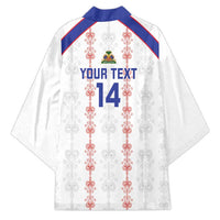 Custom Haiti Football Kimono Les Grenadiers Veve Vodou White - Wonder Print Shop
