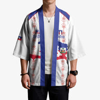 Custom Haiti Football Kimono Les Grenadiers Veve Vodou White - Wonder Print Shop
