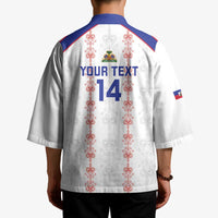 Custom Haiti Football Kimono Les Grenadiers Veve Vodou White - Wonder Print Shop