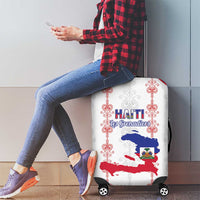 Haiti Football Luggage Cover Les Grenadiers Veve Vodou White - Wonder Print Shop
