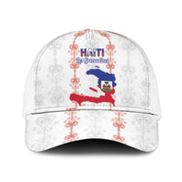 Haiti Football Mesh Trucker Cap Les Grenadiers Veve Vodou White - Wonder Print Shop