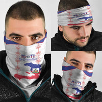 Haiti Football Neck Gaiter Les Grenadiers Veve Vodou White - Wonder Print Shop