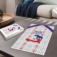 Haiti Football Puzzle Les Grenadiers Veve Vodou White - Wonder Print Shop