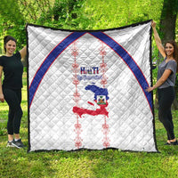 Haiti Football Quilt Les Grenadiers Veve Vodou White - Wonder Print Shop