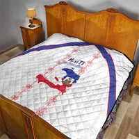 Haiti Football Quilt Les Grenadiers Veve Vodou White - Wonder Print Shop