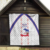 Haiti Football Quilt Les Grenadiers Veve Vodou White - Wonder Print Shop