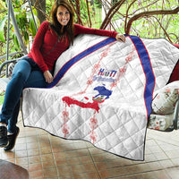 Haiti Football Quilt Les Grenadiers Veve Vodou White - Wonder Print Shop