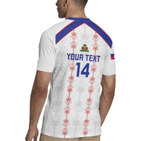 Custom Haiti Football Rugby Jersey Les Grenadiers Veve Vodou White - Wonder Print Shop