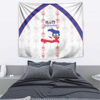 Haiti Football Tapestry Les Grenadiers Veve Vodou White - Wonder Print Shop