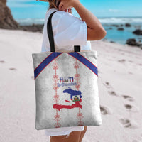 Haiti Football Tote Bag Les Grenadiers Veve Vodou White - Wonder Print Shop