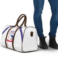 Haiti Football Travel Bag Les Grenadiers Veve Vodou White - Wonder Print Shop