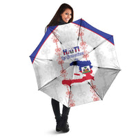 Haiti Football Umbrella Les Grenadiers Veve Vodou White - Wonder Print Shop