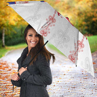 Haiti Football Umbrella Les Grenadiers Veve Vodou White - Wonder Print Shop