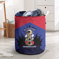 Les Grenadiers Haiti Football Laundry Basket 2026 Nou Retounen Blue Version - Wonder Print Shop
